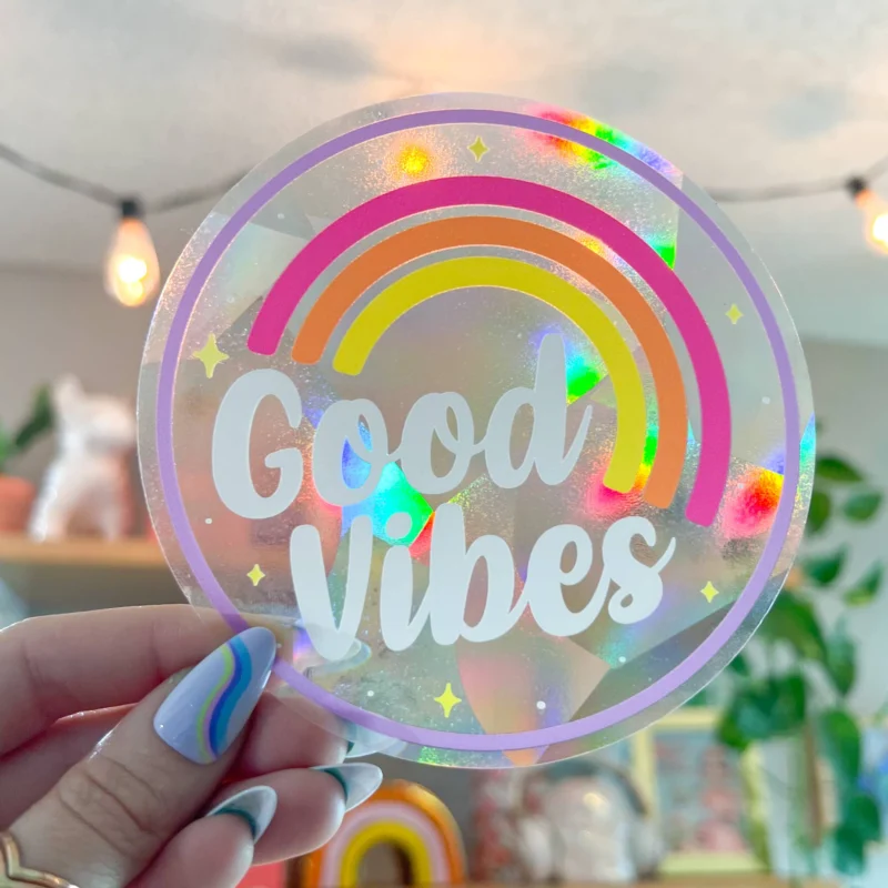 Good Vibes Suncatcher Aufkleber