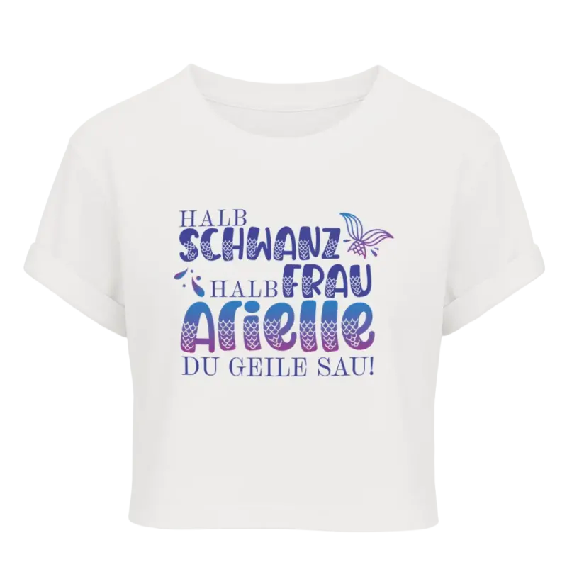 Halb Schwanz halb Frau - Crop Top