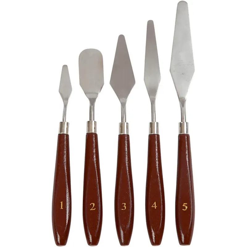 Pallette Set, L: 17-23 cm, W: 1,5-2,5 cm, 5 pc