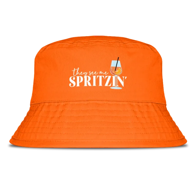 They see me spritzin - Fischerhut #farbe_orange