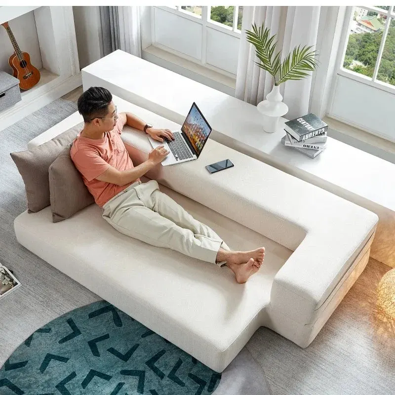 Modular Sectional Home Three-Seater Convertible Sofa Bed - Image 0