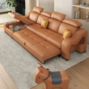 Rideable Seat Sectional Built-In Charging System Modern Sofa - Image 0