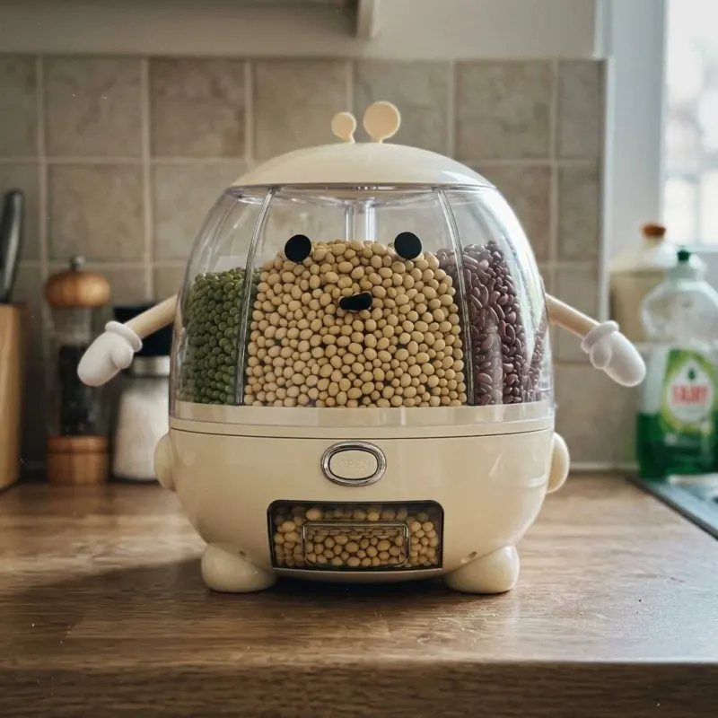 Dry Store Rotating Grain Cereal Dispenser Storage