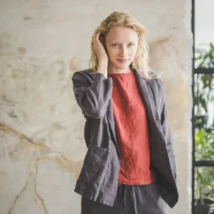 Simple Classic Linen Jacket Epic Linen