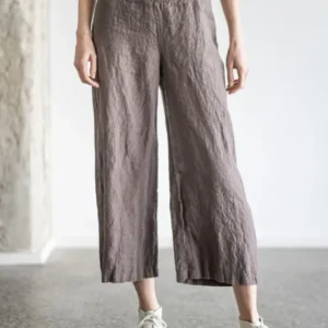 READY TO SHIP Relaxed Fit Flax Linen Pants - Epic Linen conscious fashion