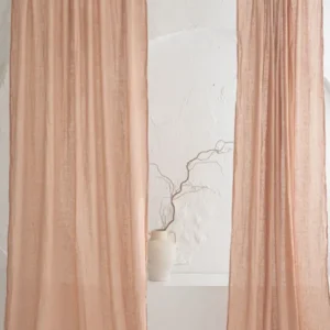 Crown Rod Pocket Gauze Linen Curtains Epic Linen
