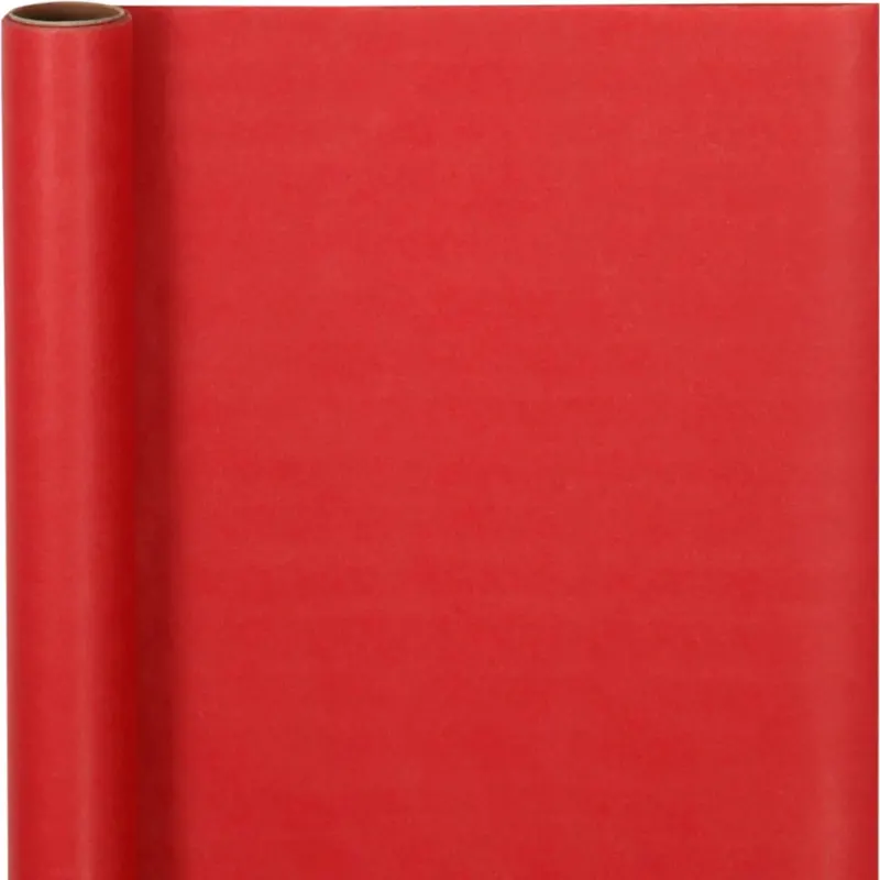 Wrapping Paper, W: 50 cm, 60 g, red, 5 m/ 1 roll