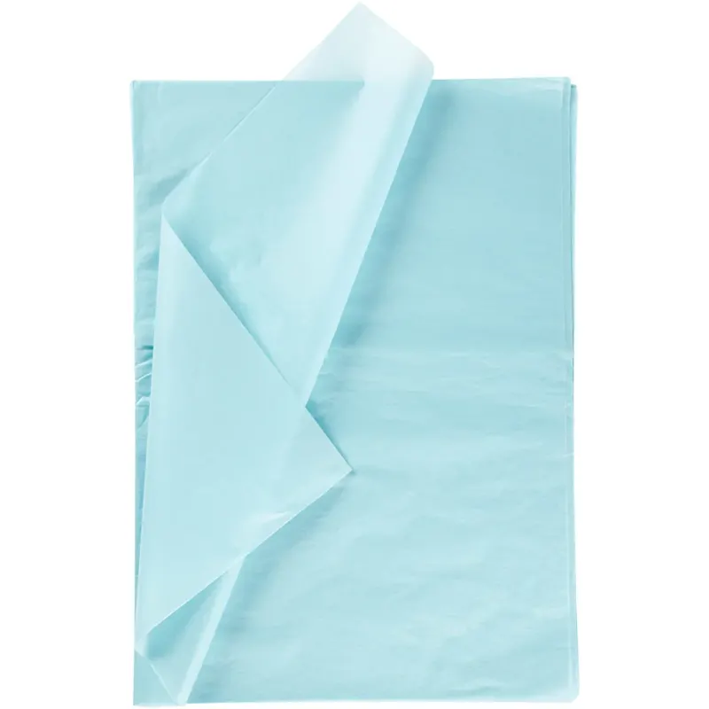 Tissue Paper, sheet 50x70 cm, 17 g, light blue, 25 sheet