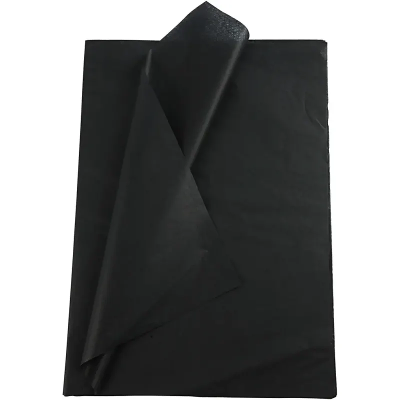 Tissue Paper, sheet 50x70 cm, 14 g, black, 25sheets
