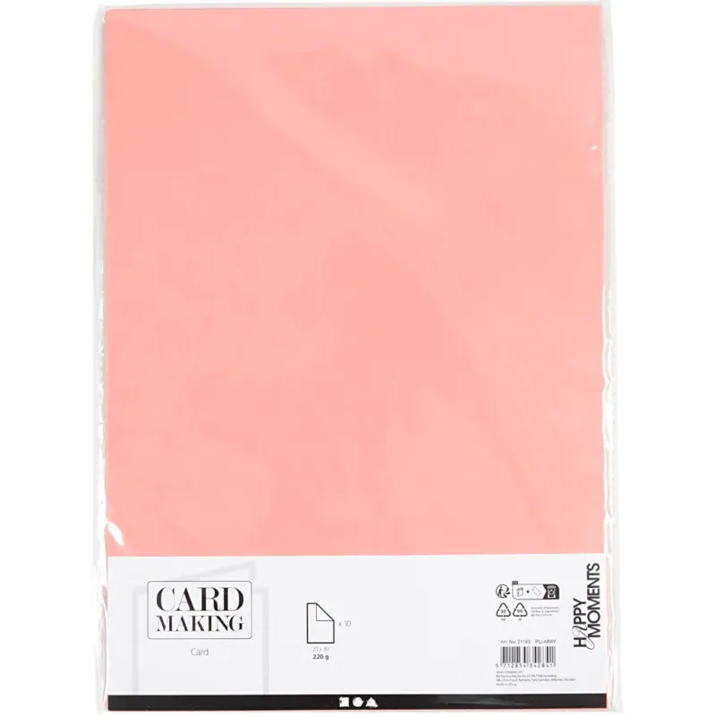 Card, A4, sheet 210x297 mm, 210 g, dark rose, 10 sheet