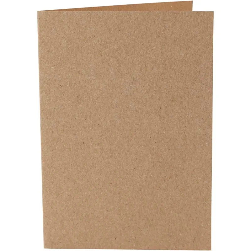 Cards, card size 10,5x15 cm, 220 g, natural, 10 pc