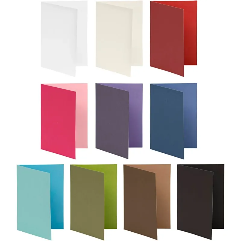 Cards, card size 10,5x15 cm, Content may vary , 250 g, assorted colours, 30 pack