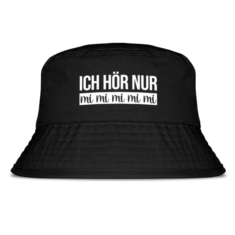 Ich hör nur mimimimi - Fischerhut #farbe_black