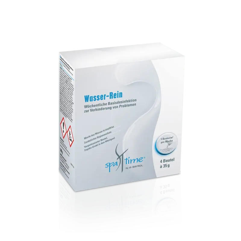BAYROL SpaTime Wasser-Rein 0,14 kg Basisdesinfektion zur Verhinderung von Problemen | Dose (140 g)