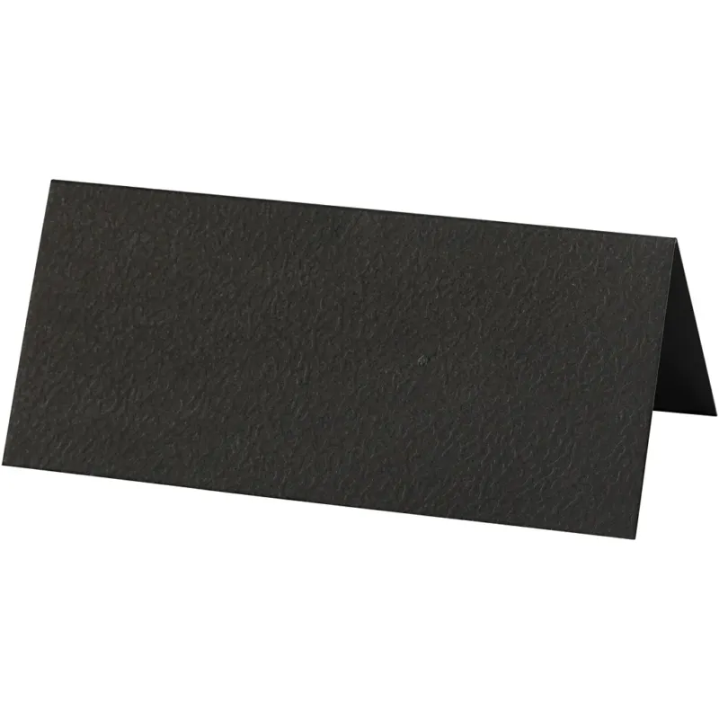 Table place cards, size 9x4 cm, 220 g, black, 20 pc