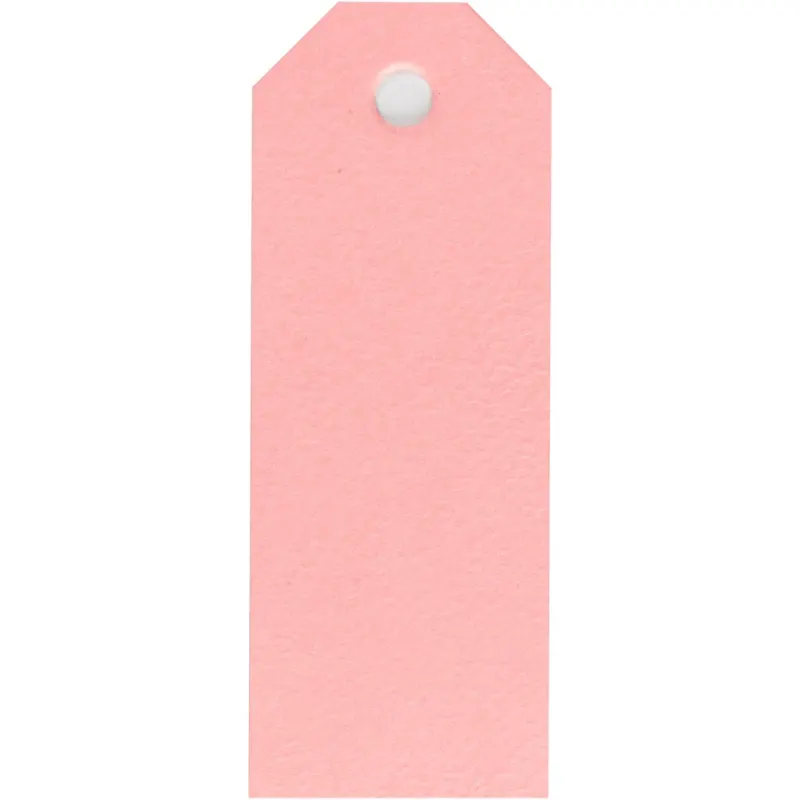 Manila Tags, size 3x8 cm, 220 g, light red, 20 pc