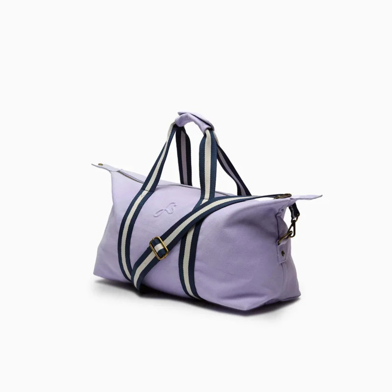 BODHI EXPLORER DUFFLE BAG - Fliederfarbige Reise-Tasche aus recyceltem Segeltuchstoff 53 cm | farans