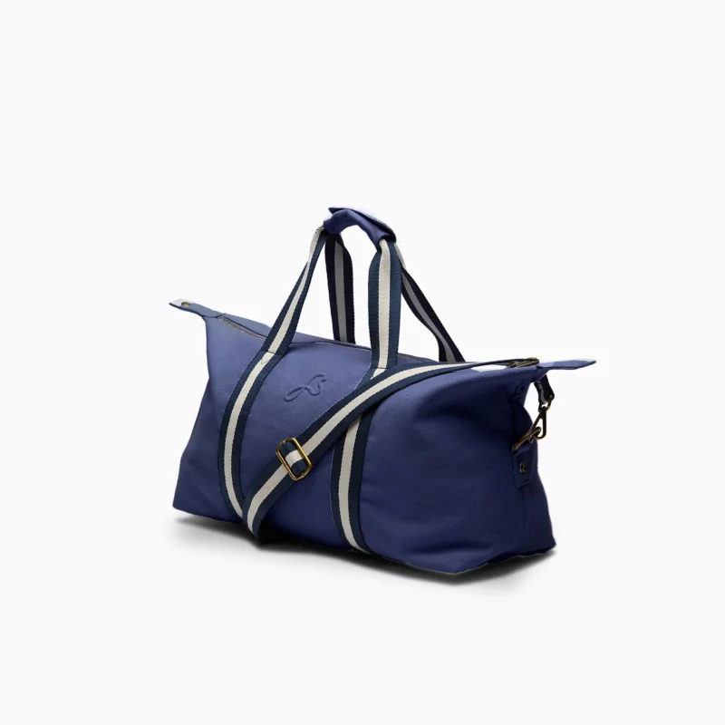 BODHI EXPLORER DUFFLE BAG - Navyblaue Reise-Tasche aus recyceltem Segeltuchstoff 53 cm | farans