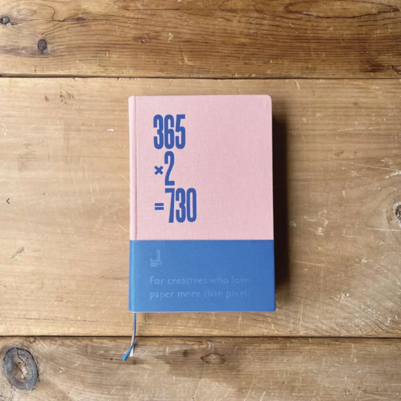 Notizbuch 365×2 Rosa Pink – Letterpress, A5, 2 Jahre | Tomigaya