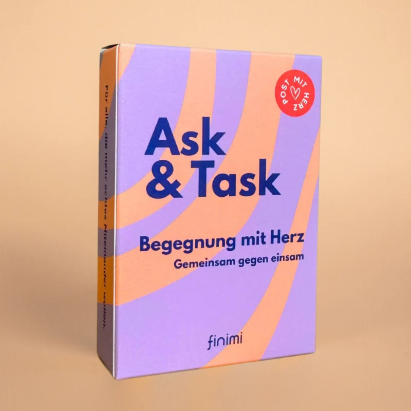 Kartenset "Ask & Task" Begegnung mit Herz – 53 Karten | Finimi