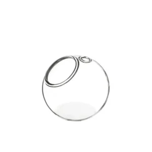 Glass ball flat bottom with hole Ø6 cm (6 Pcs)
