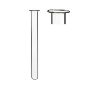 Glass Test tube 1.5cm diameter 15cm high, with ring (set of 12 pcs)