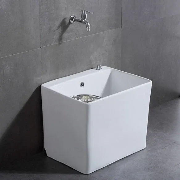 Easy Hygiene Rectangle Ceramic Floor Mop Sink - Image 0