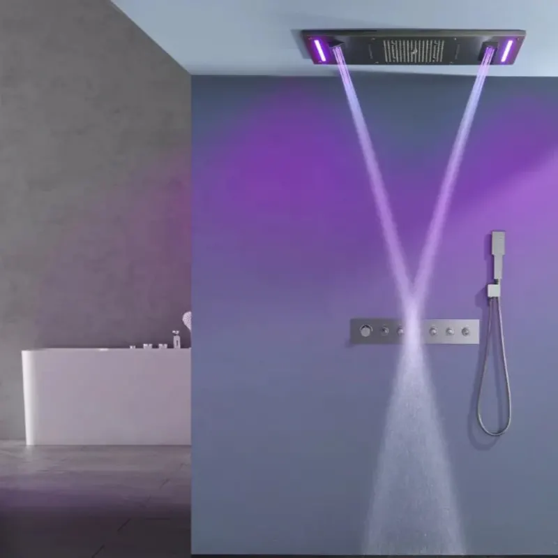 Luxury Rainfall LED Color-Changing Shower Set - Image 0