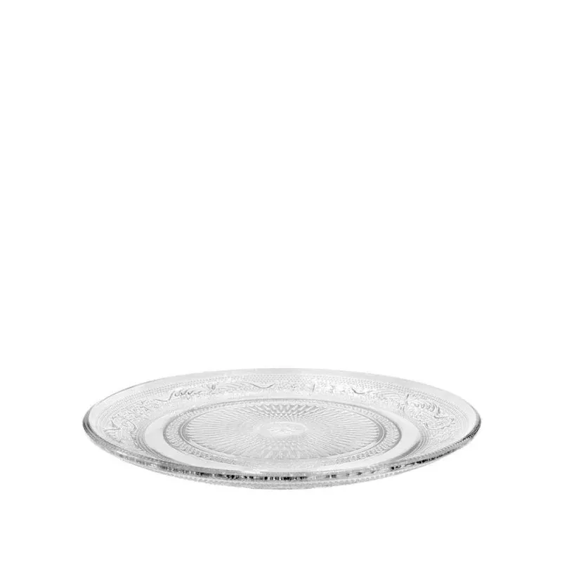 Glass Plate Tess Ø14,5 h2 cm Clear