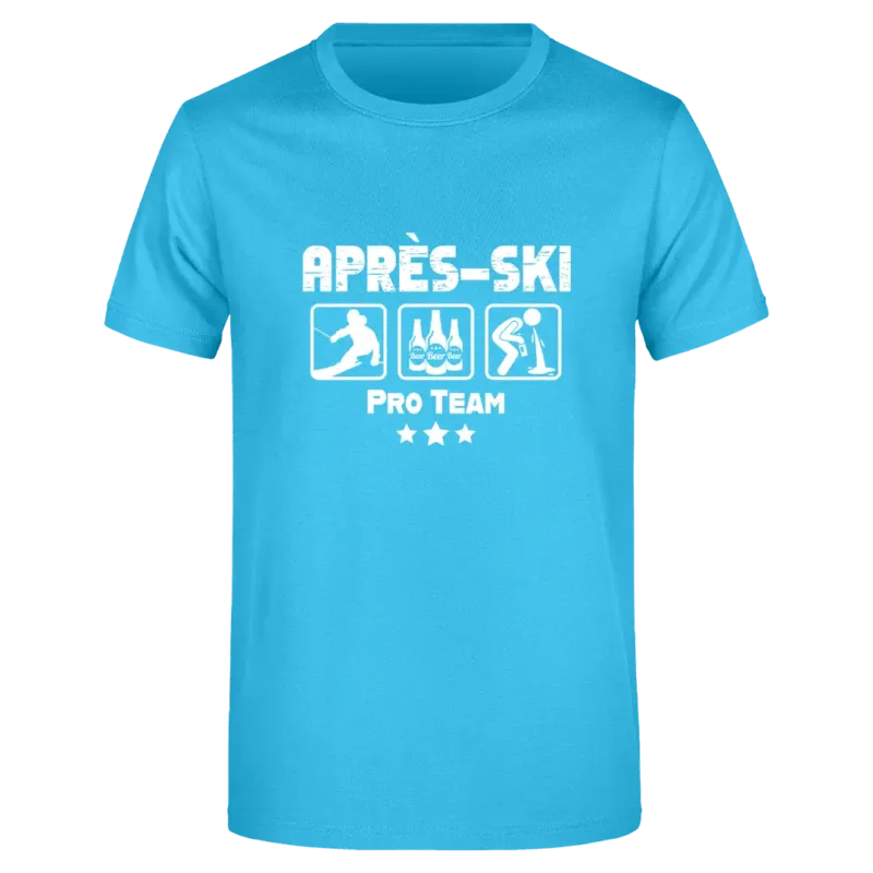 Apres-Ski Pro Team - Herren T-Shirt Farbe Blau