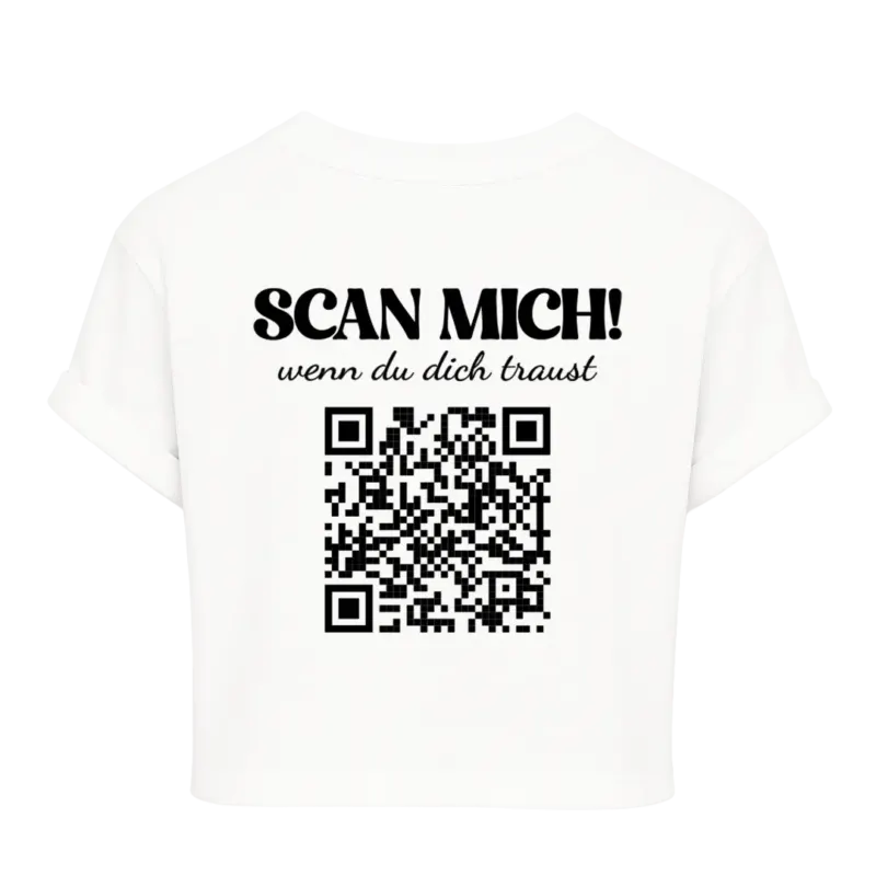 Scan mich wenn du dich traust - QR-Code Crop Top