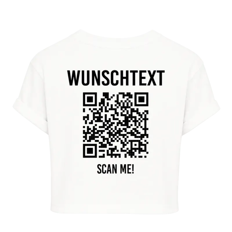 Scan me Personalisiertes QR-Code Crop Top