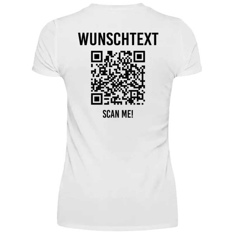 Scan me Personalisiertes QR-Code Damen T-Shirt