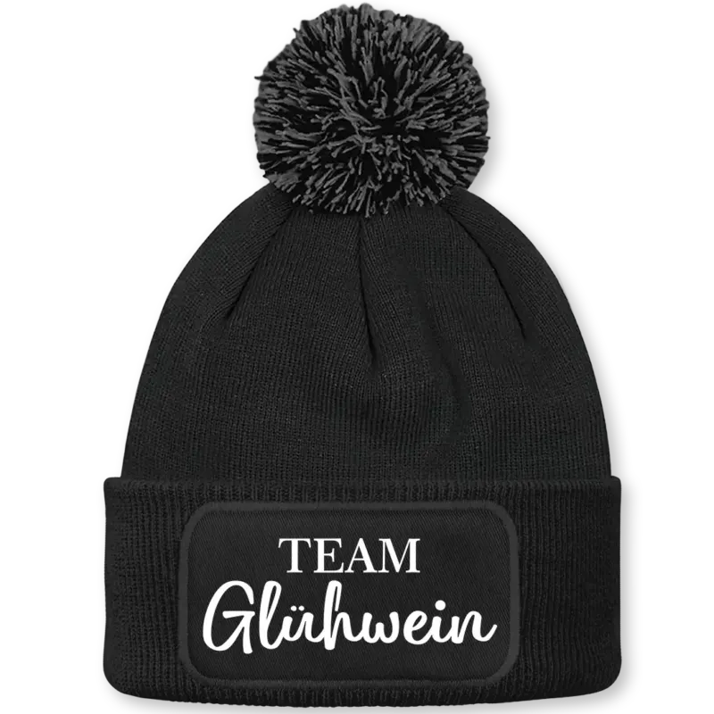 Team Glühwein - Beanie mit Bommel