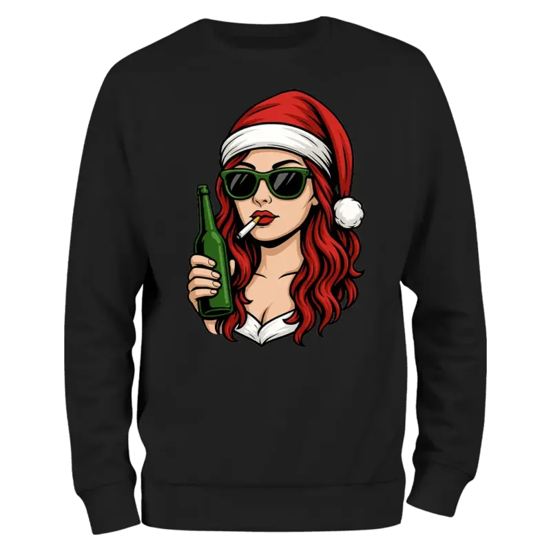 Weihnachtsfrau - Unisex Weihnachtspullover