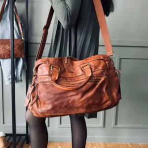 Wochenendtasche Raw boheme - Cognac