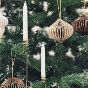 Kerzenhalter für Weihnachtsbaum Gold - 6 Stück