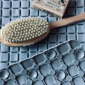 Badematte mit Saugnäpfen - Grau