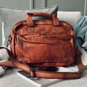 Arbeitstasche - Cognac Cow leather