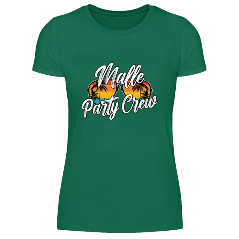 Malle Party Crew - Damen T-Shirt Farbe Grün