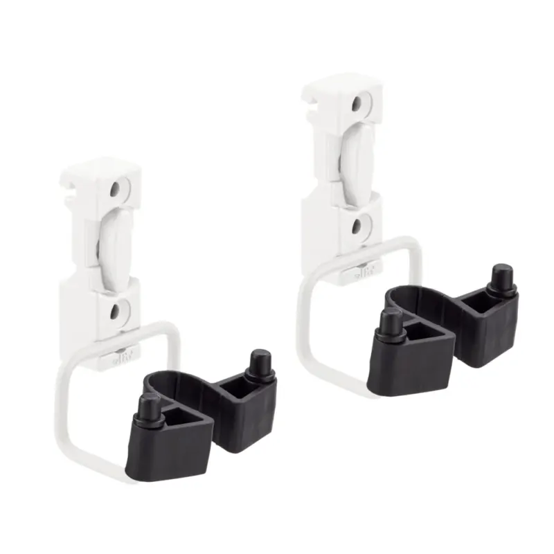 Grote gereedschapshouder voor draagrail set van 2 wit - Classic by Elfa