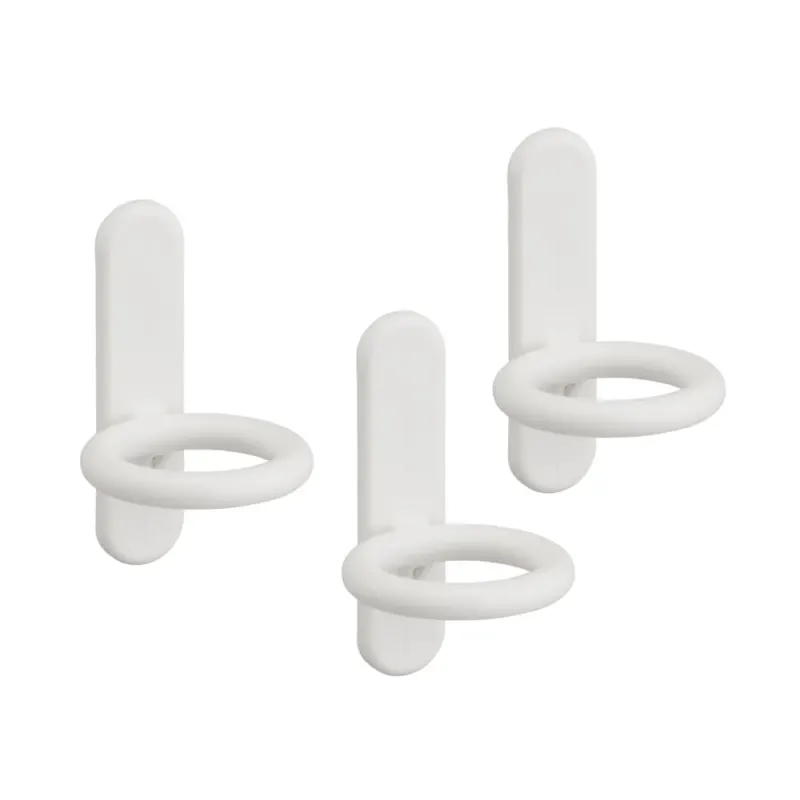 Ronde bordhaak set van 3 wit - Classic by Elfa