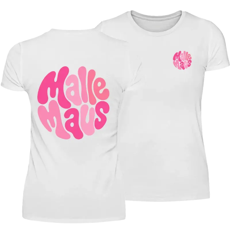 Malle Maus (Retro-Look) - Damen T-Shirt