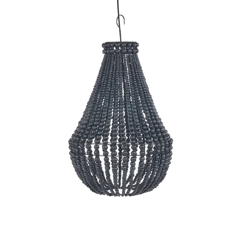 The Teardrop Chandelier - Black - M on a white background