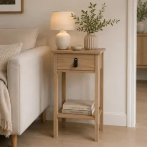 Tisch mit Schublade und Ablage - Holzoptik