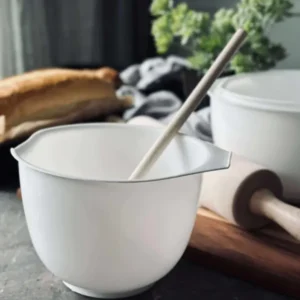 Rührschüsseln Weiß - Set mit 3 Stück.