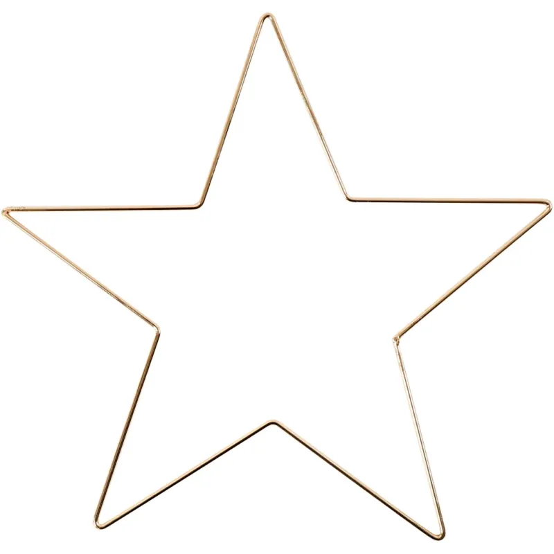 Star Ornament, dia. 30 cm, thickness 3 mm, gold