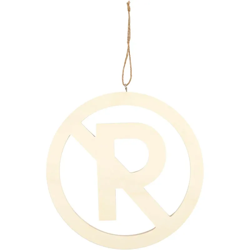 Sign, No parking, size 21,3 cm, thickness 0,9 cm