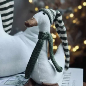 Weihnachtsente mit grüner Mütze - Mini