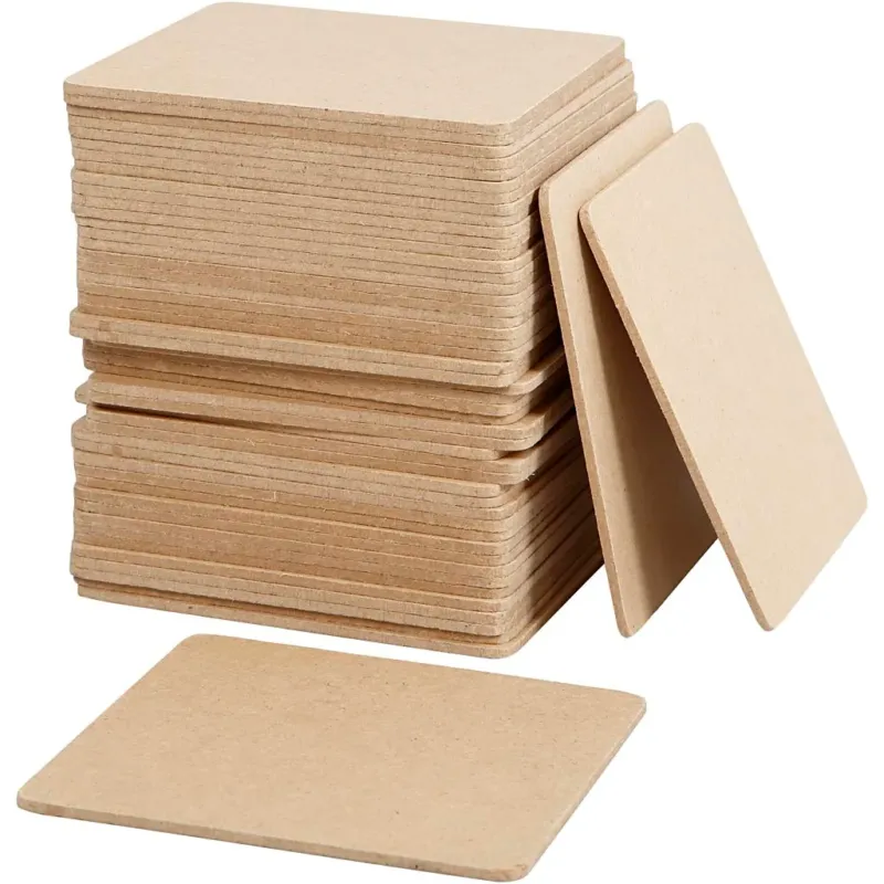 Coaster, size 10x10 cm, thickness 3 mm, 50 pc